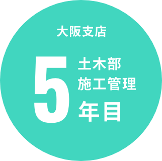 大阪本社建築部施工管理7年目