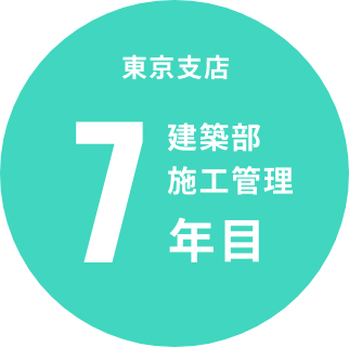 大阪本社建築部施工管理7年目